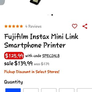 Fujifilm Instax Mini Smartphone PRINTER